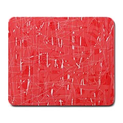 Red Pattern Large Mousepads by Valentinaart