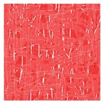 Red pattern Small Memo Pads 3.75 x3.75  Memopad