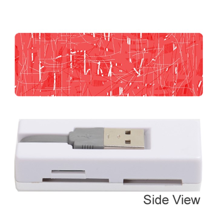 Red pattern Memory Card Reader (Stick) 