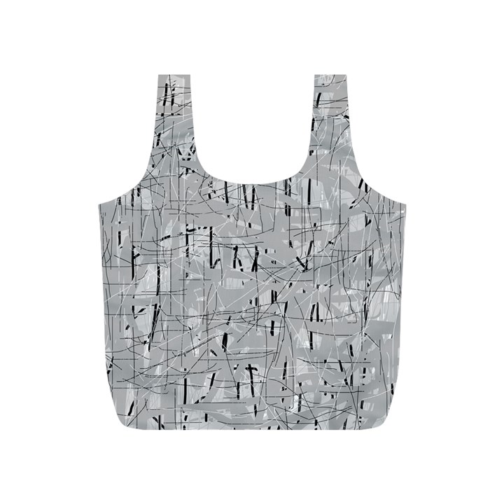 Gray pattern Full Print Recycle Bags (S) 