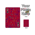 Red and blue pattern Playing Cards 54 (Mini)  Front - ClubK