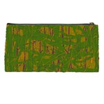 Green pattern Pencil Cases Back