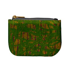 Green Pattern Mini Coin Purses