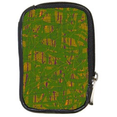 Green Pattern Compact Camera Cases