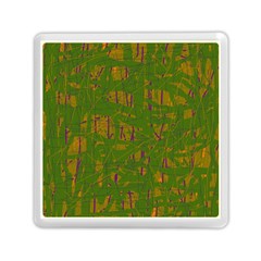 Green Pattern Memory Card Reader (square)  by Valentinaart