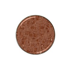 Brown Pattern Hat Clip Ball Marker (10 Pack) by Valentinaart