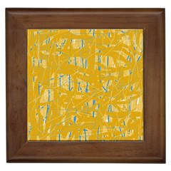 Yellow pattern Framed Tiles