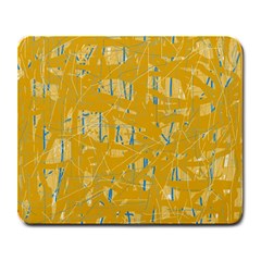 Yellow pattern Large Mousepads