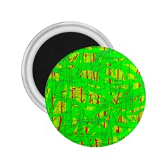 Neon green pattern 2.25  Magnets