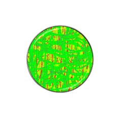 Neon Green Pattern Hat Clip Ball Marker (4 Pack) by Valentinaart