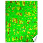 Neon green pattern Canvas 12  x 16   11.86 x15.41  Canvas - 1