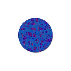 Deep blue pattern Golf Ball Marker