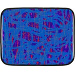 Deep blue pattern Fleece Blanket (Mini) 35 x27  Blanket