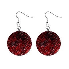 Red And Black Pattern Mini Button Earrings by Valentinaart