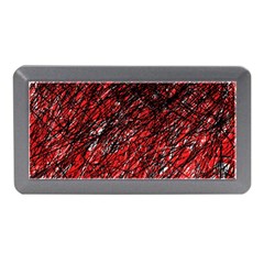 Red And Black Pattern Memory Card Reader (mini) by Valentinaart