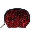 Red and black pattern Accessory Pouches (Small)  Front