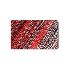 Red And Black Elegant Pattern Magnet (name Card) by Valentinaart