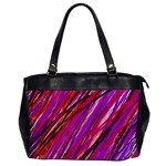 Purple pattern Office Handbags Front