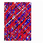 Red and blue pattern Large Garden Flag (Two Sides) Back