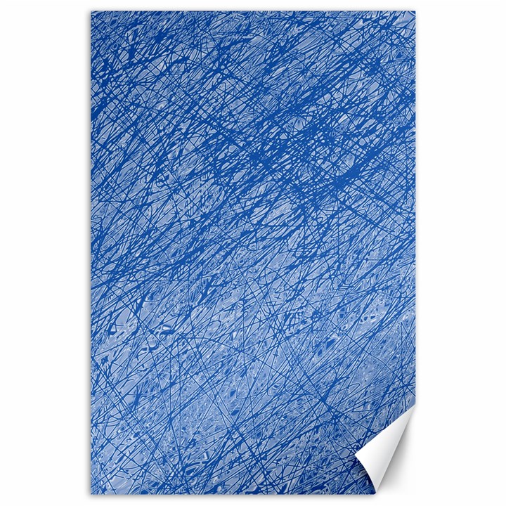 Blue pattern Canvas 24  x 36 