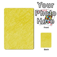 Yellow Pattern Multi-purpose Cards (rectangle)  by Valentinaart