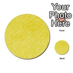 Yellow pattern Multi-purpose Cards (Round)  Back 11