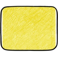 Yellow Pattern Fleece Blanket (mini) by Valentinaart