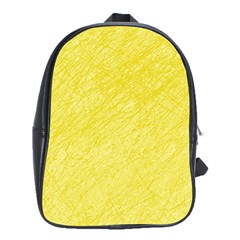 Yellow Pattern School Bags (xl)  by Valentinaart
