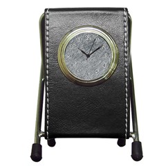 Gray pattern Pen Holder Desk Clocks