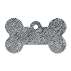 Gray Pattern Dog Tag Bone (two Sides) by Valentinaart