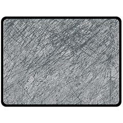 Gray pattern Double Sided Fleece Blanket (Large) 