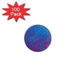 Blue pattern 1  Mini Magnets (100 pack)  Front