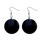 Dark Scene Illustration Mini Button Earrings Front