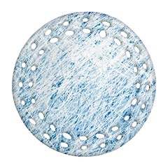 Blue Pattern Ornament (round Filigree) 
