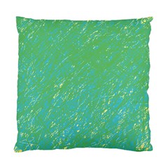 Green Pattern Standard Cushion Case (two Sides) by Valentinaart