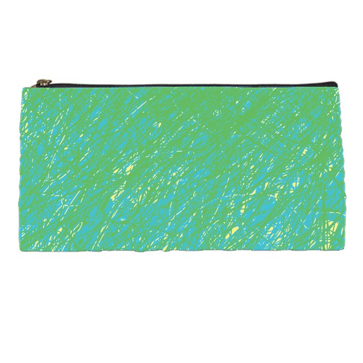 Green pattern Pencil Cases