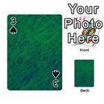 Deep green pattern Playing Cards 54 Designs  Front - Spade3