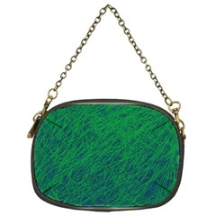 Deep Green Pattern Chain Purses (one Side)  by Valentinaart