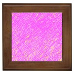 Pink pattern Framed Tiles Front