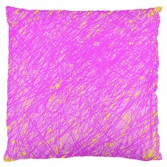Pink Pattern Standard Flano Cushion Case (one Side) by Valentinaart