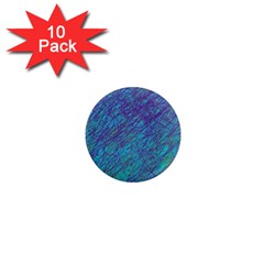 Blue Pattern 1  Mini Magnet (10 Pack)  by Valentinaart