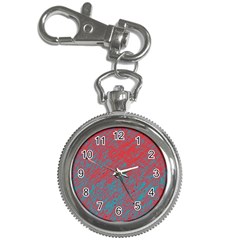 Red and blue pattern Key Chain Watches