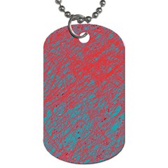 Red and blue pattern Dog Tag (Two Sides)