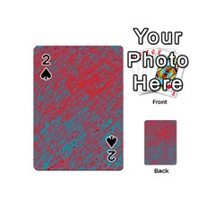 Red and blue pattern Playing Cards 54 (Mini) 