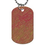 Brown pattern Dog Tag (One Side) Front