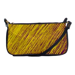 Yellow Van Gogh Pattern Shoulder Clutch Bags by Valentinaart