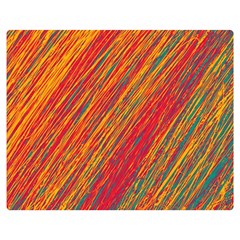 Orange Van Gogh Pattern Double Sided Flano Blanket (medium) 