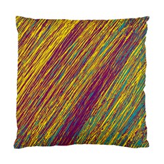 Yellow, Purple And Green Van Gogh Pattern Standard Cushion Case (one Side) by Valentinaart