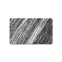 Black And White Decorative Pattern Magnet (name Card) by Valentinaart