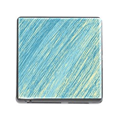 Light Blue Pattern Memory Card Reader (square) by Valentinaart